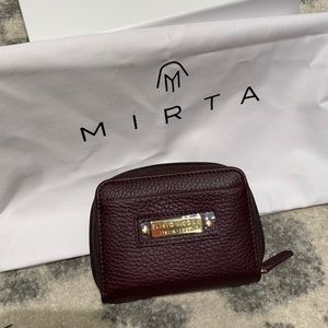 Mirta Plinio Versoná *NIB* wine colored leather wallet